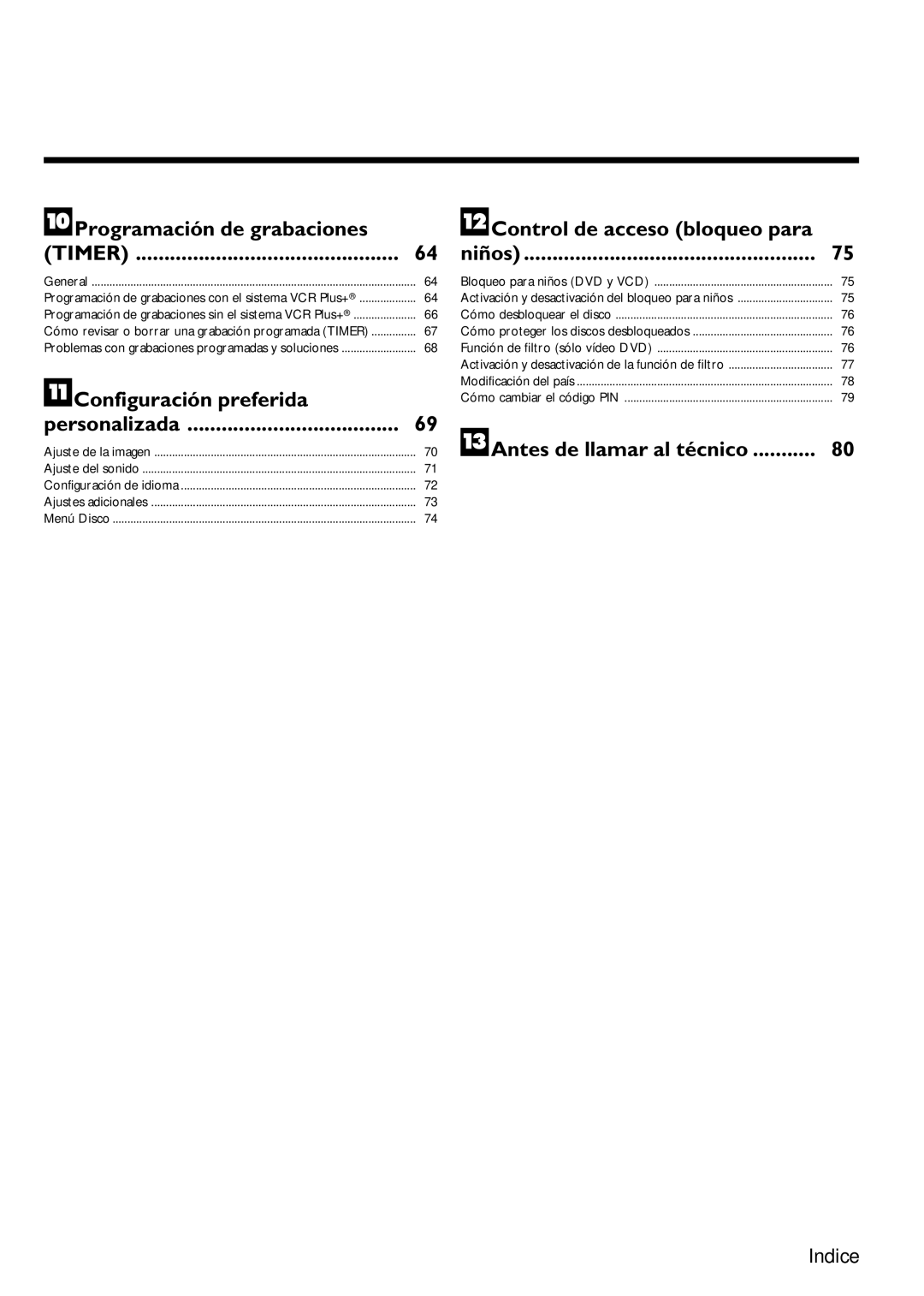 Magnavox MRV640 manual JProgramación de grabaciones 