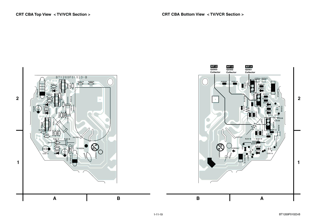 Magnavox MWC24T5 service manual 11-19 BT1200F01023-B 