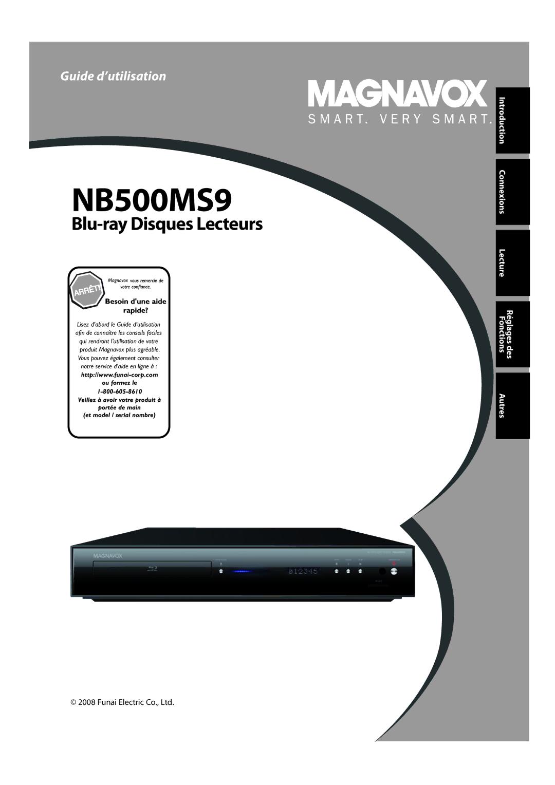 Magnavox NB500MS9 owner manual Blu-ray Disques Lecteurs 