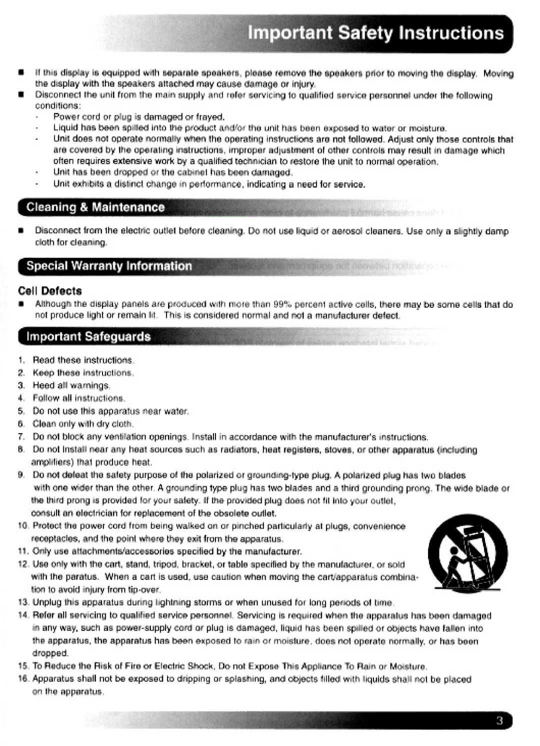 Magnavox Plasma Television manual 