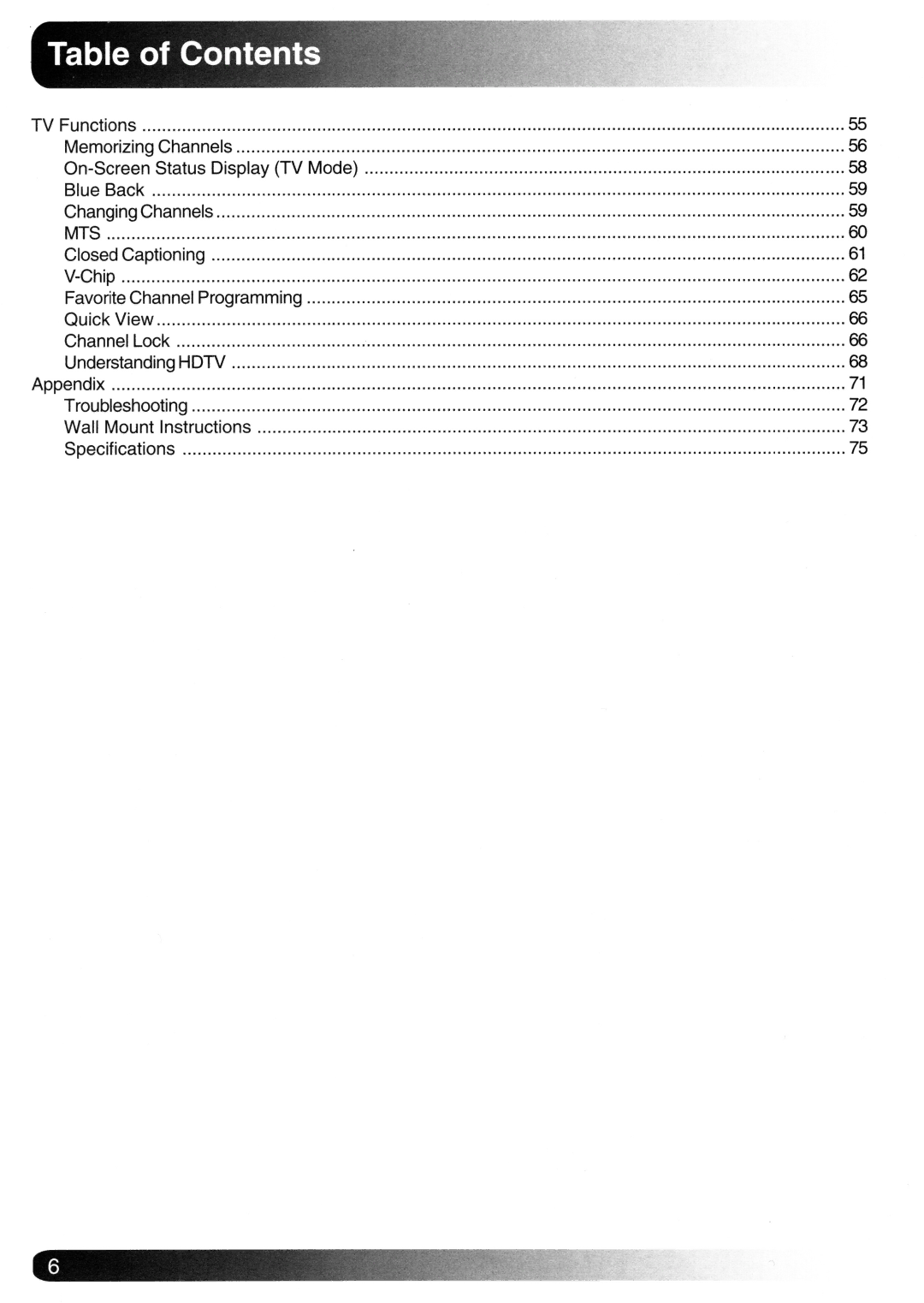 Magnavox Plasma Television manual 