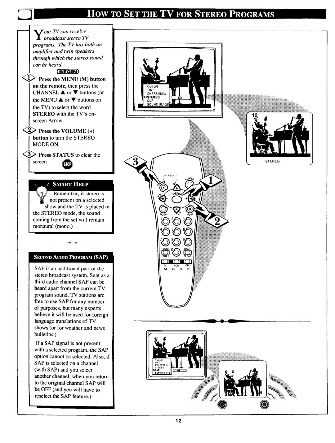 Magnavox TS 2775 owner manual Rclne.ln bet, stereo 1s 