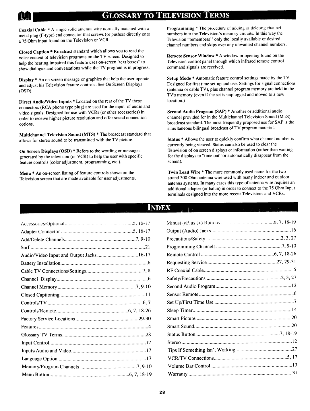 Magnavox TS 2775 owner manual Precautions/Safety 