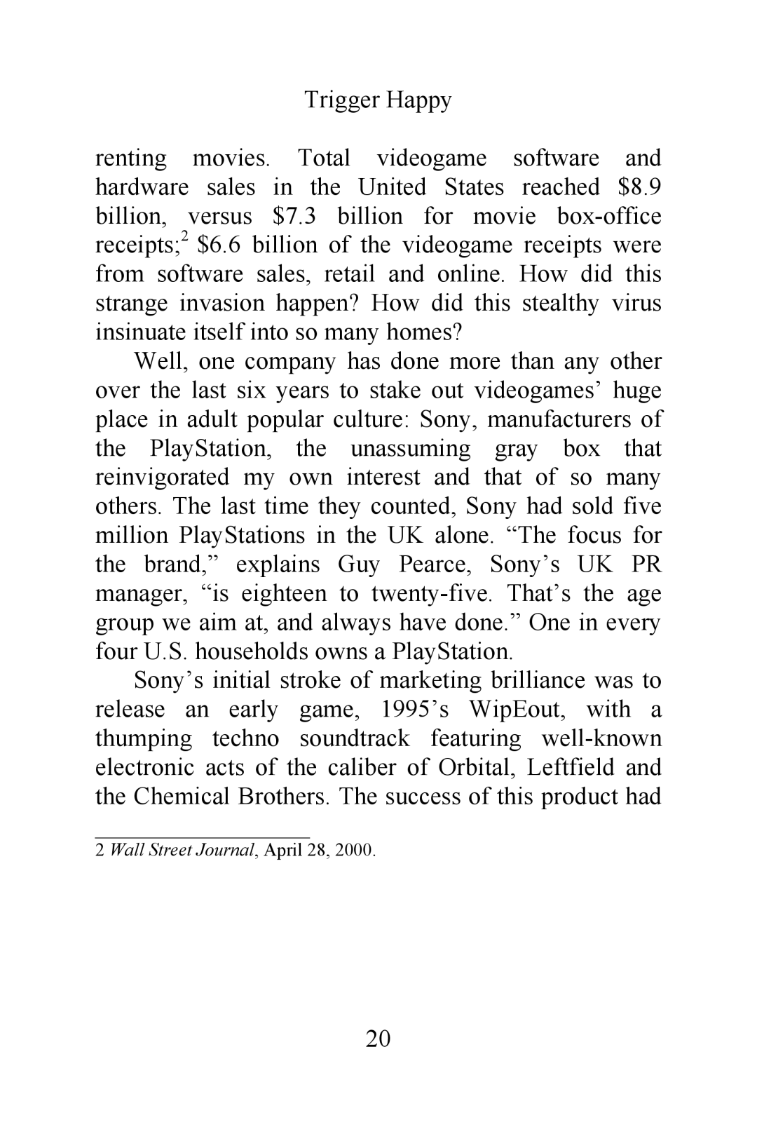 Magnavox Videogames and the Entertainment Revolution Trigger Happy manual Wall Street Journal, April 28 