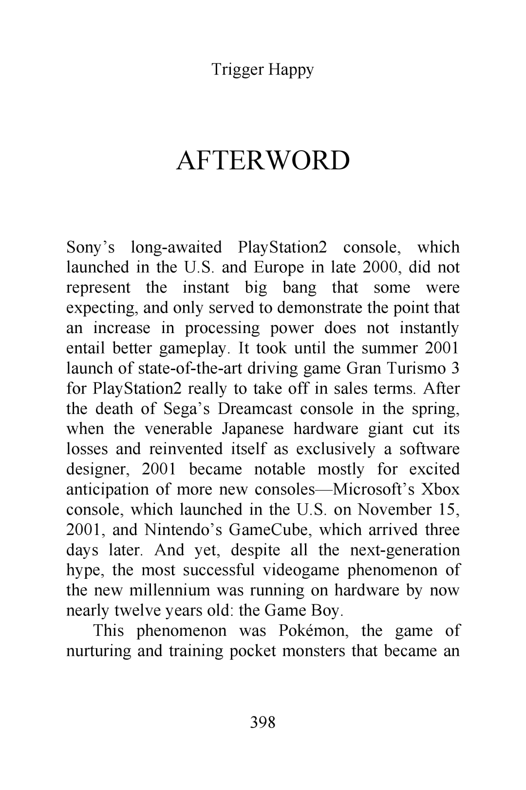 Magnavox Videogames and the Entertainment Revolution Trigger Happy manual Afterword 