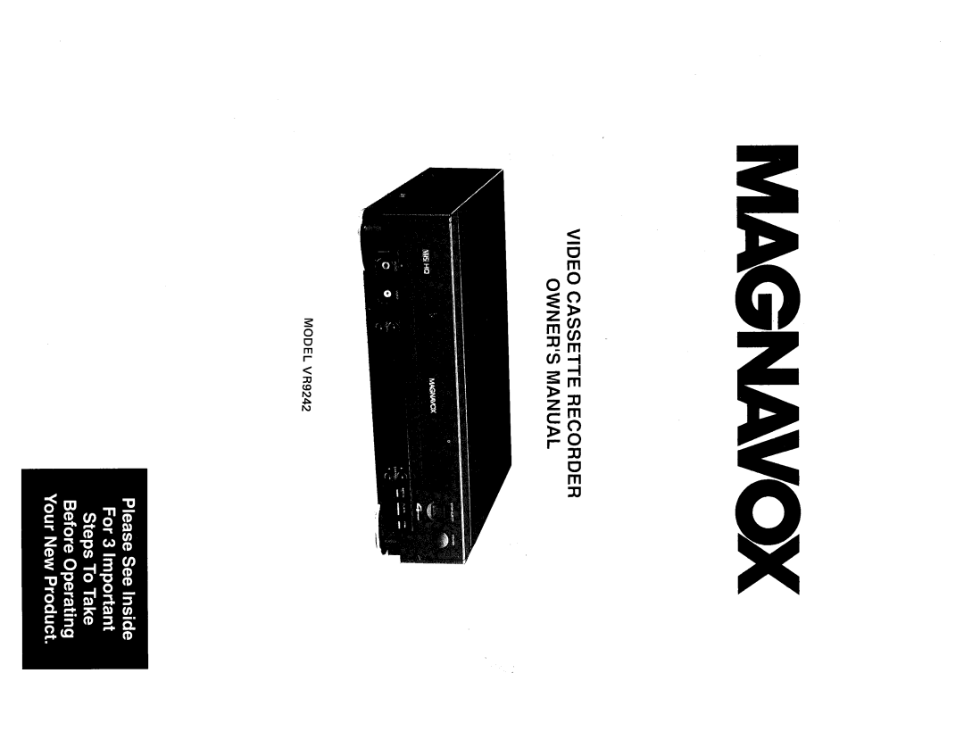 Magnavox VR9242 manual 