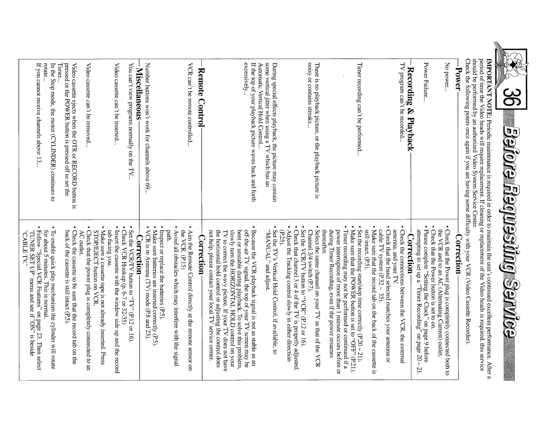 Magnavox VR9261 manual 