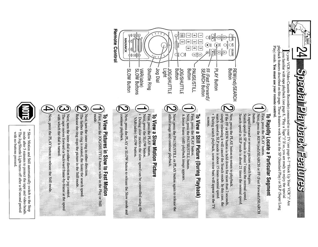 Magnavox VR9262 manual 