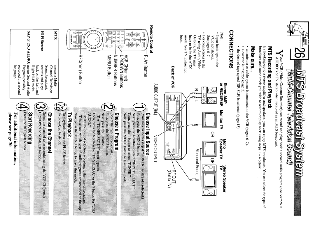 Magnavox VR9262 manual 