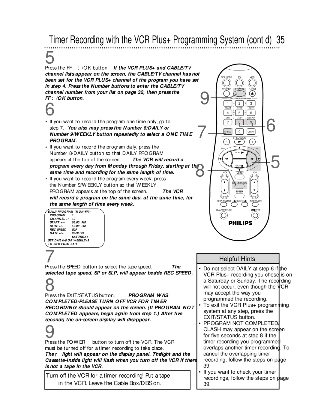 Magnavox VRA641AT99 owner manual FF /OK button 