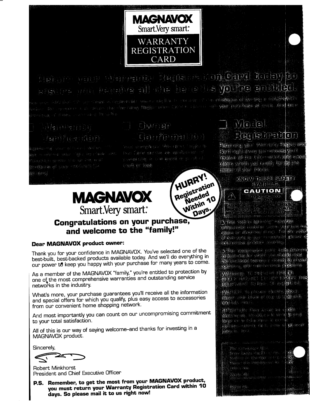 Magnavox VRT642 owner manual Magnavox 