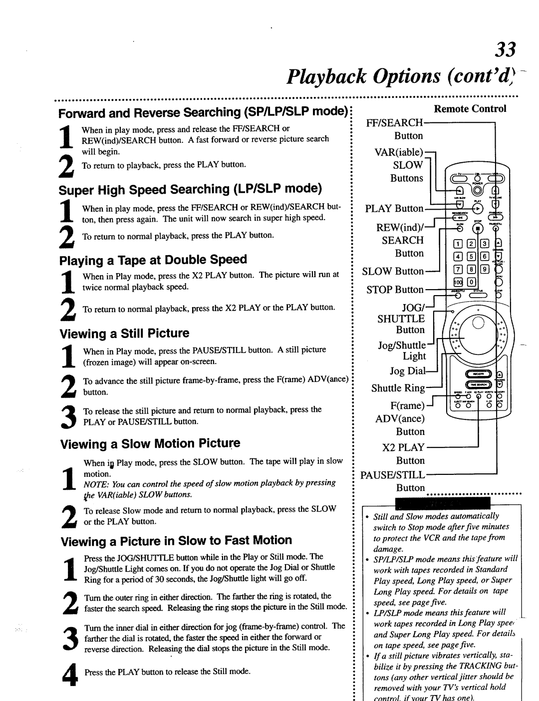 Magnavox VRT642 owner manual Playback, Options contd? 