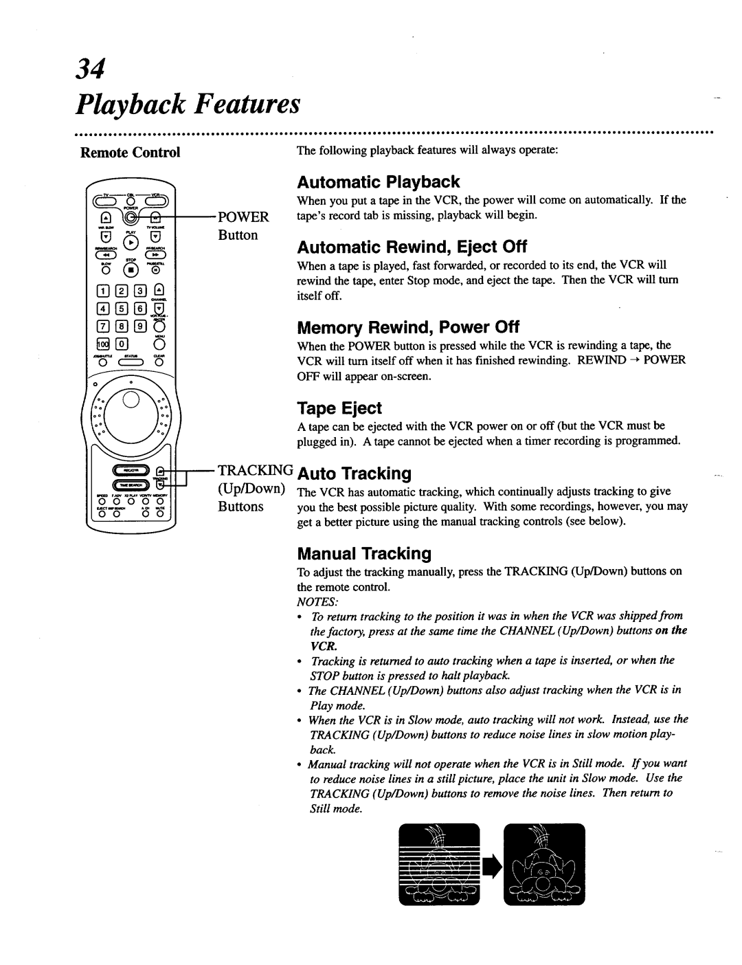 Magnavox VRT642 owner manual Playback Features 