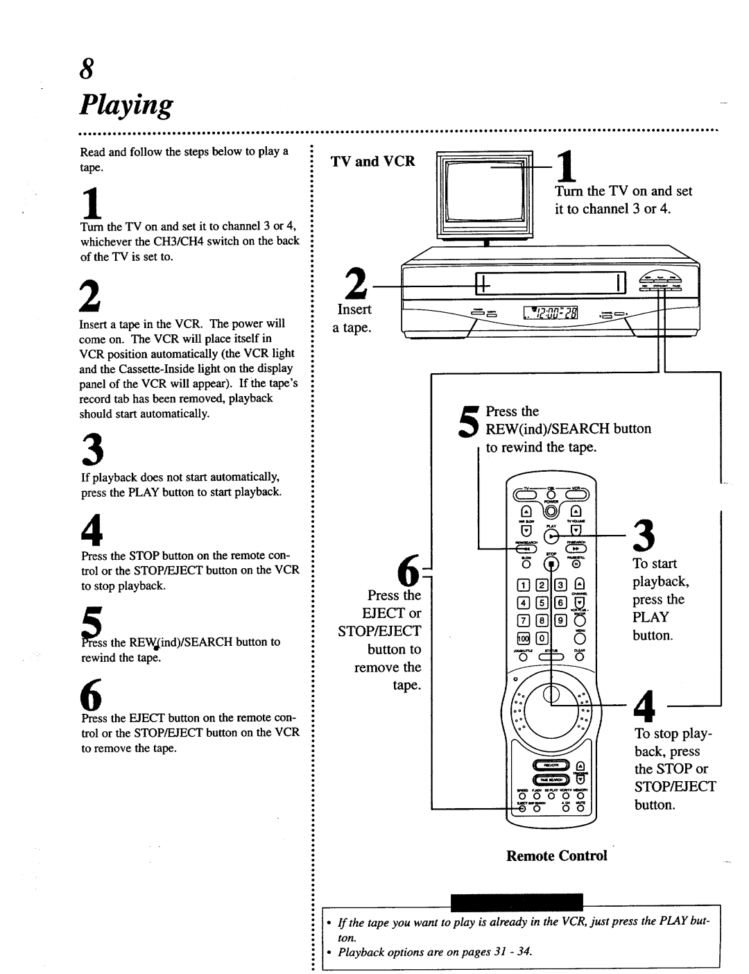 Magnavox VRT642 owner manual Stop/Eject 