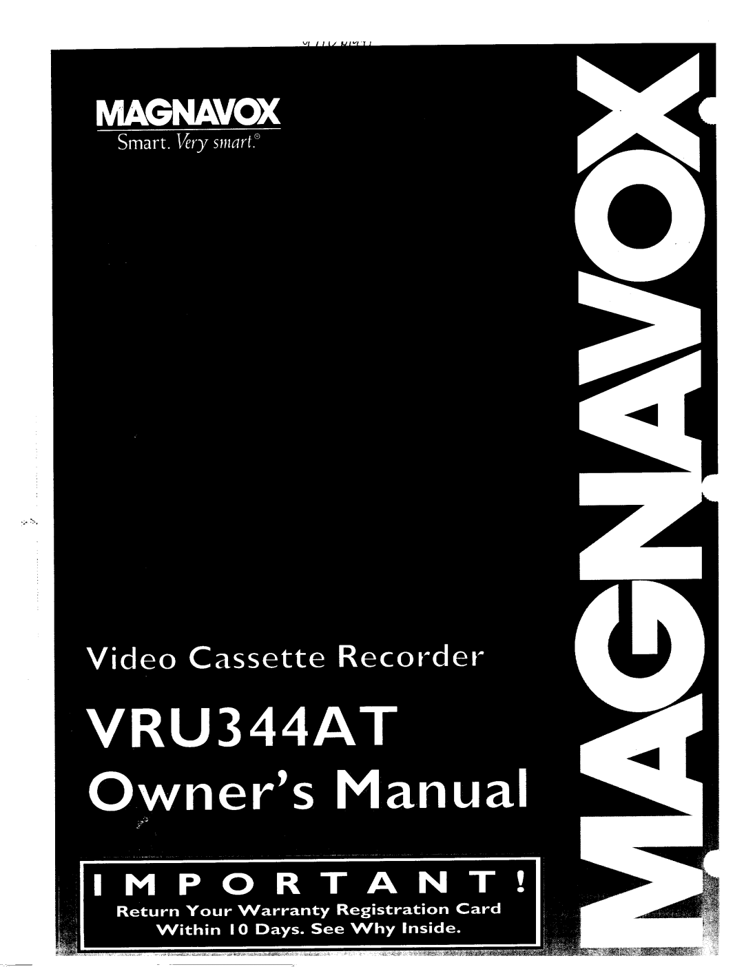 Magnavox VRU344AT manual 