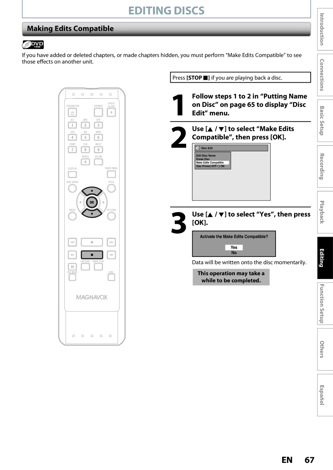 Magnavox ZC320MW8B/F7 owner manual Español 