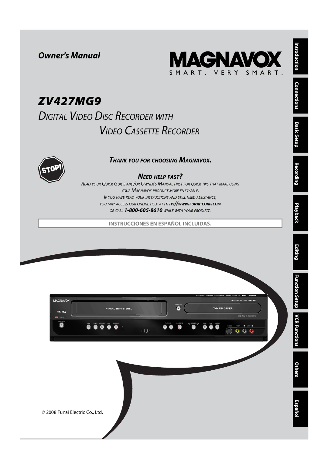 Magnavox ZV427MG9 owner manual 