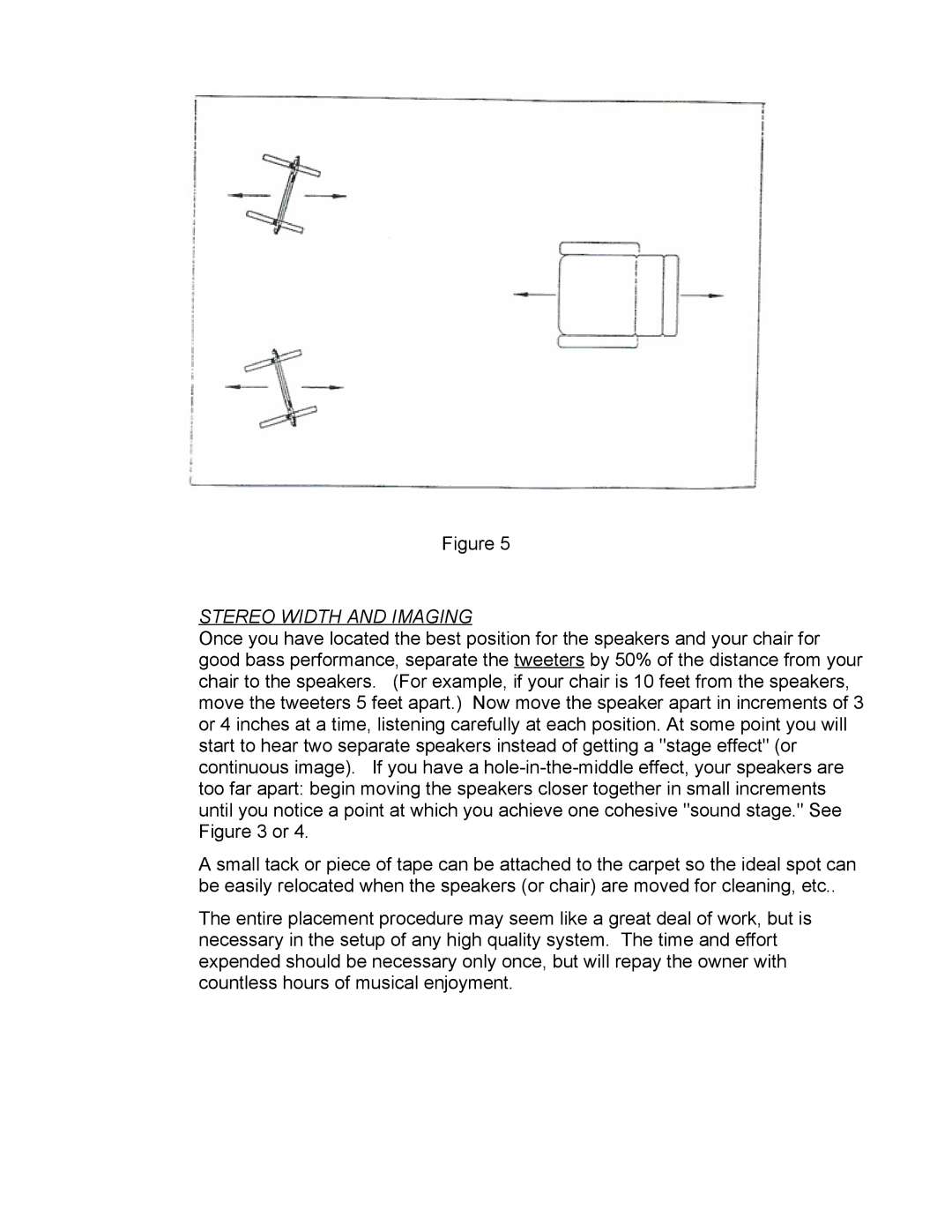 Magnepan MG3.6/R manual Stereo Width and Imaging 