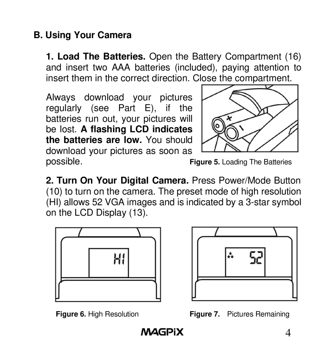 MAGPiX B350 manual Using Your Camera, Possible 