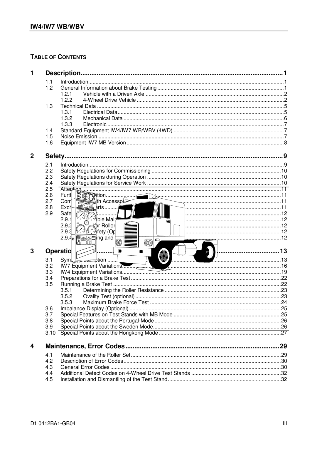 Maha Energy IW4 WB / WBV, IW7 WB / WBV manual Description, Safety, Operations, Maintenance, Error Codes 