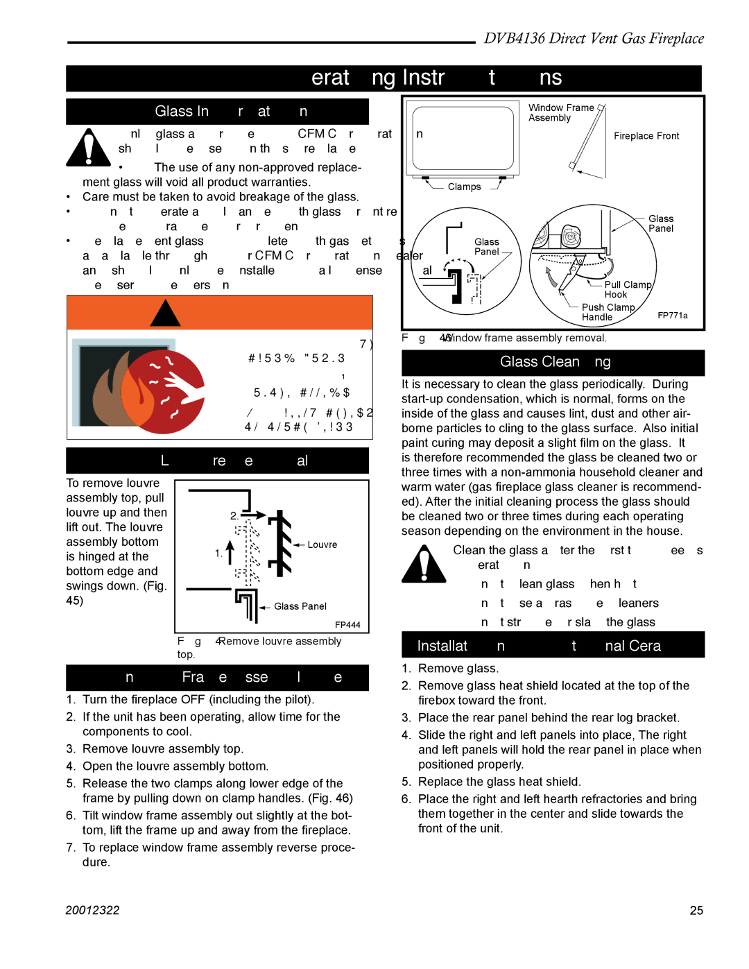 Majestic Appliances DVB4136 manual Operating Instructions 