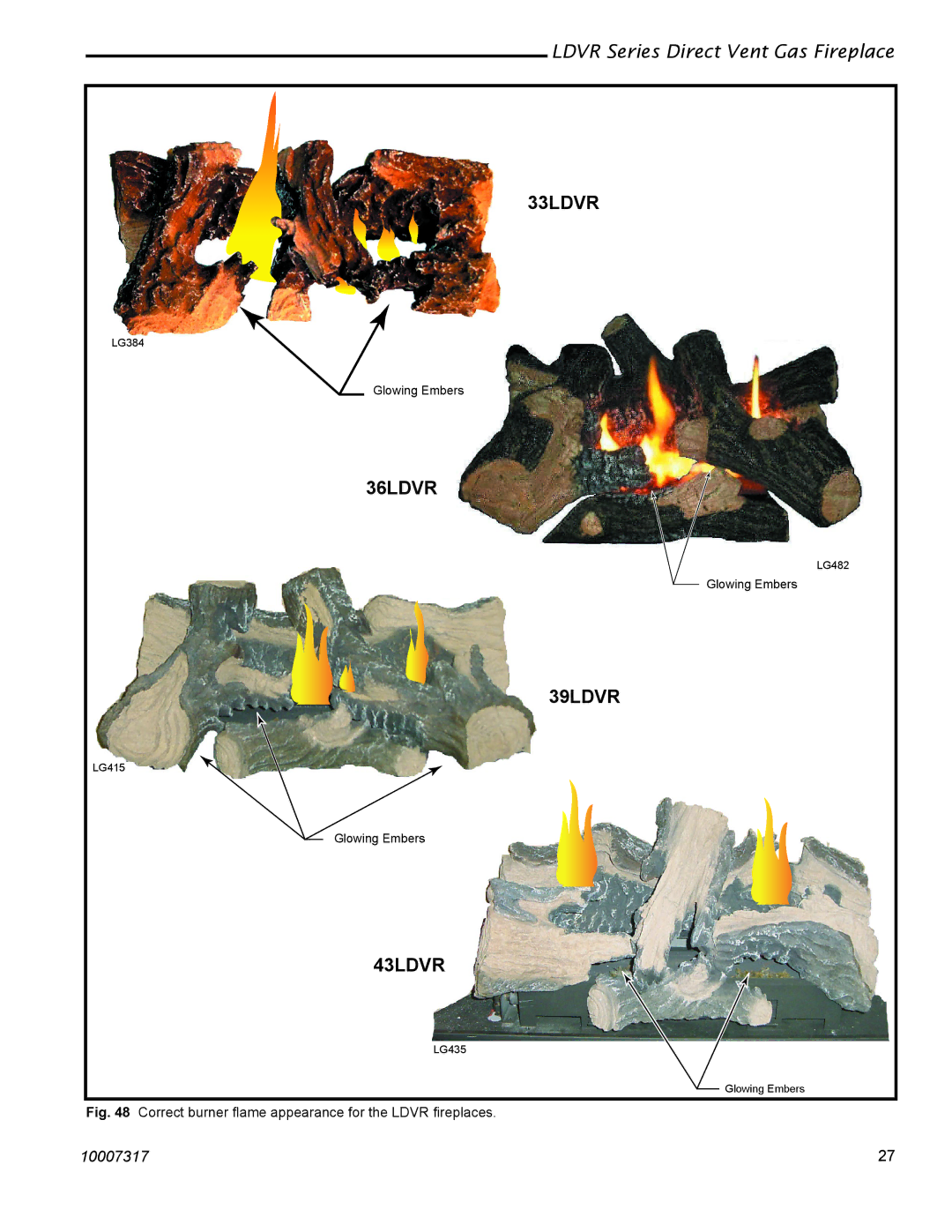 Majestic Appliances LDVR1 installation instructions 33LDVR 