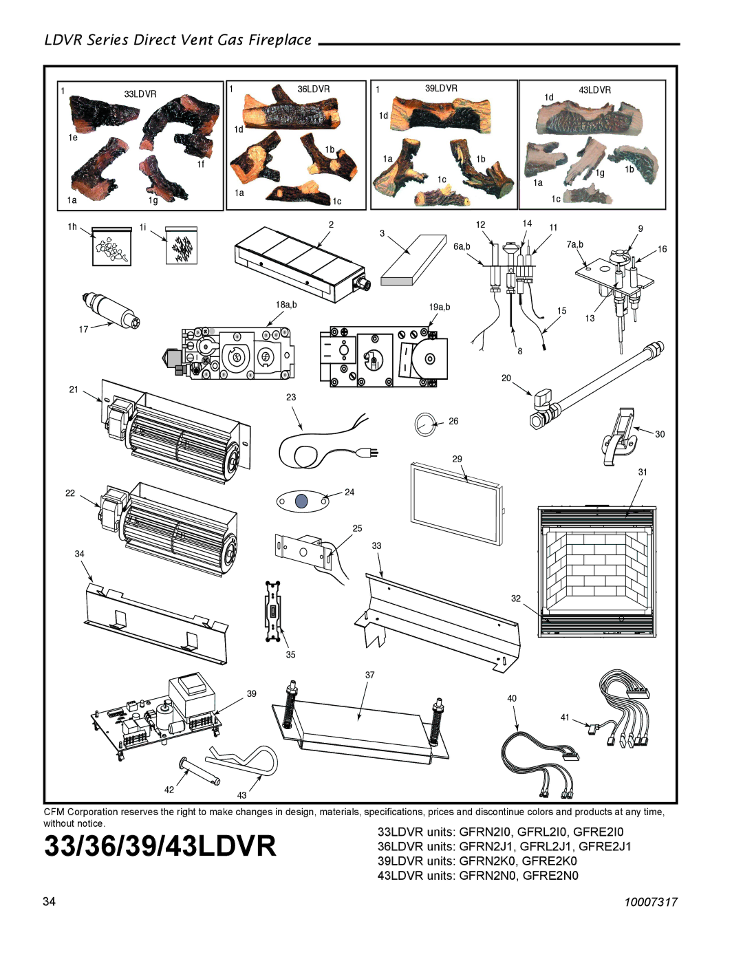 Majestic Appliances LDVR1 installation instructions 33/36/39/43LDVR 