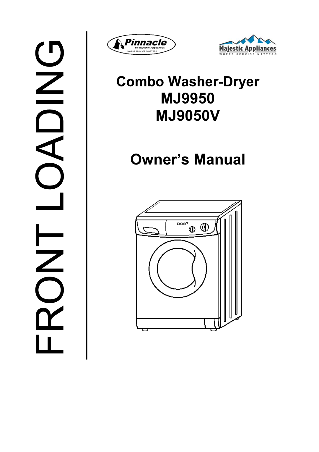 Majestic Appliances mj9050v owner manual MJ9950 MJ9050V 