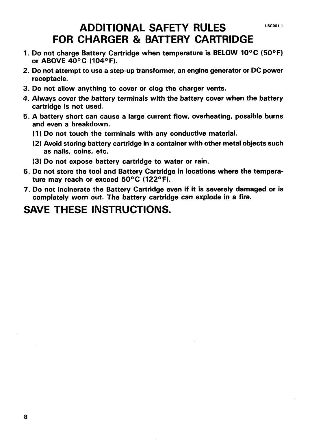 Makita 1051D instruction manual Additional Safety Rules 