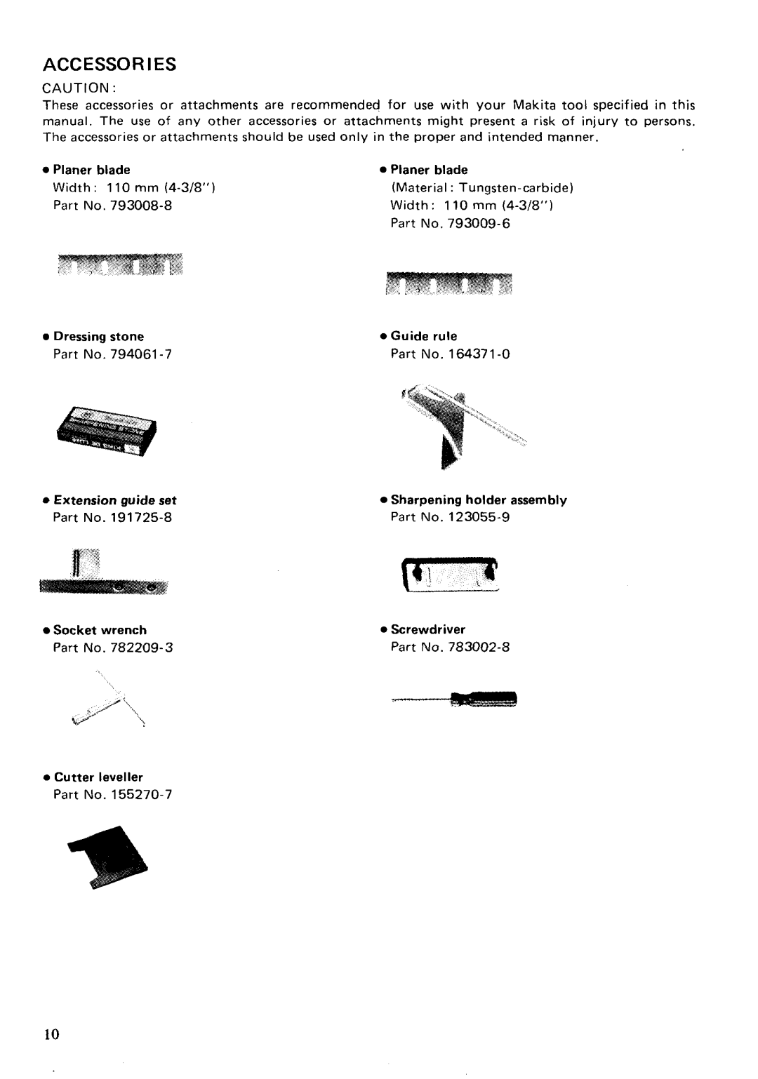 Makita 1911B instruction manual ACC Essor IES 