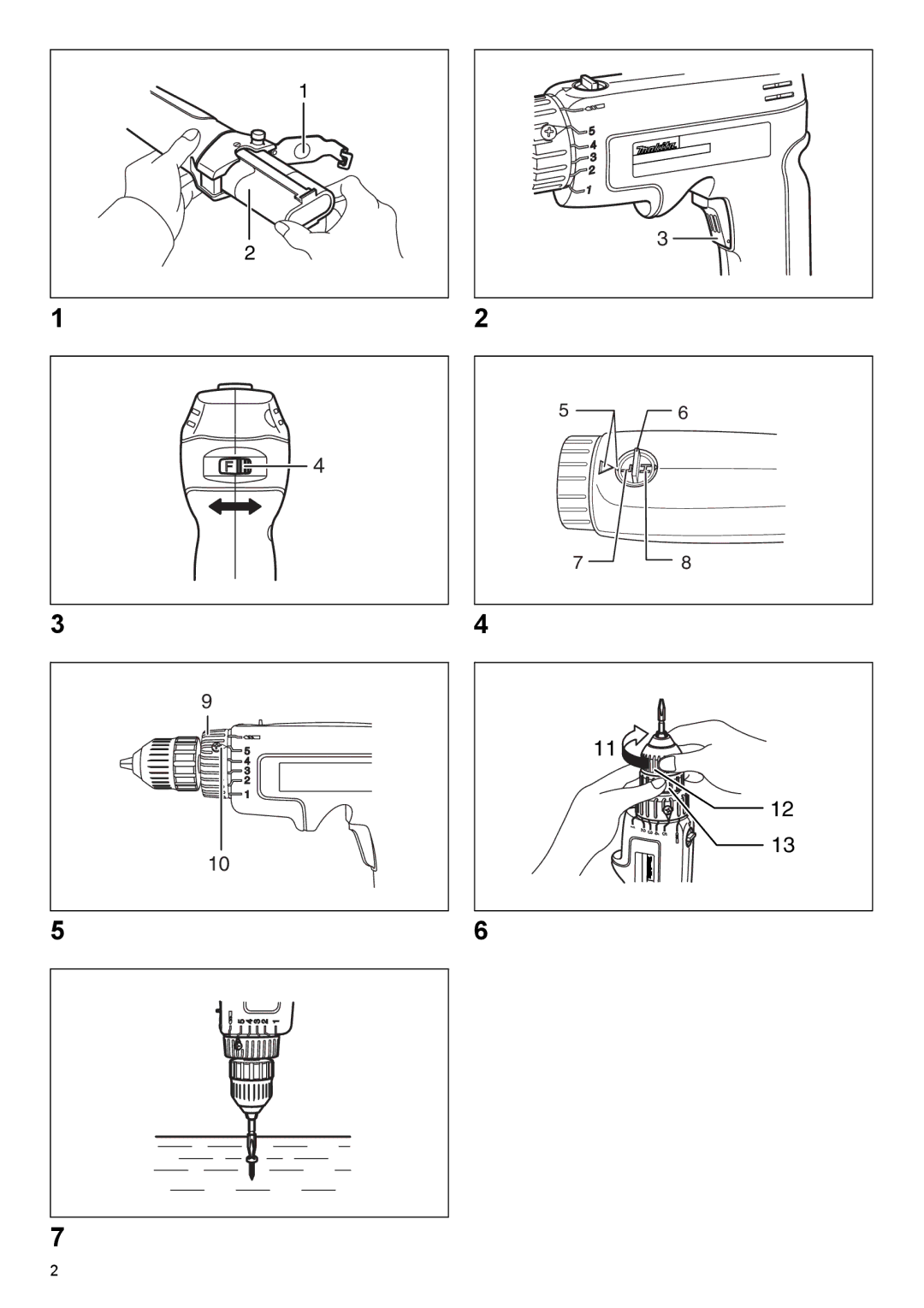 Makita 2001 HSC instruction manual 