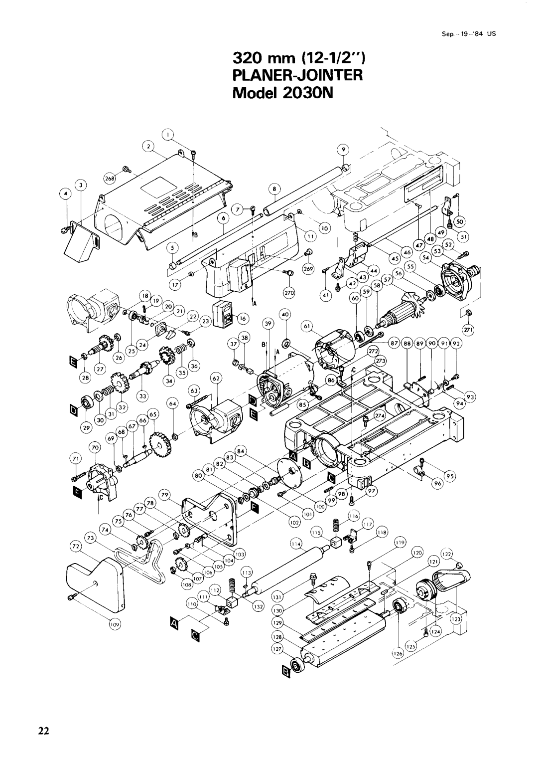 Makita 2030N instruction manual Planer-Jointer 