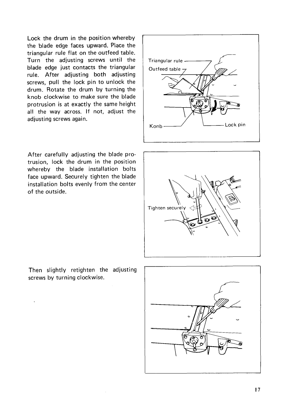 Makita 2030S instruction manual Outfeed table 