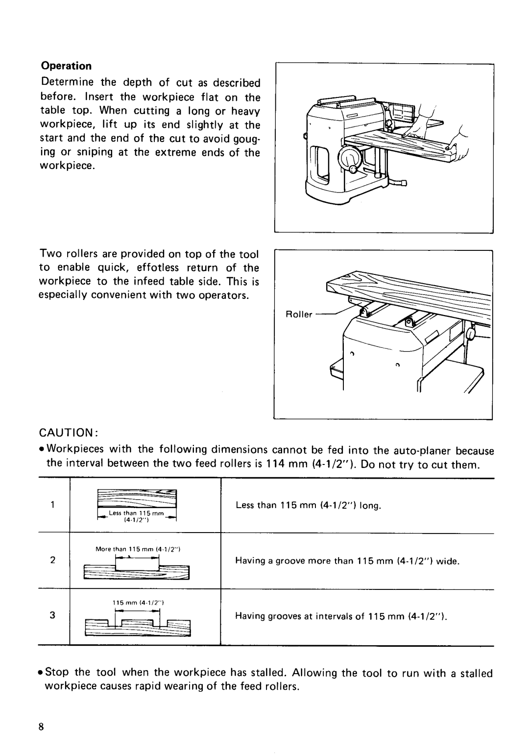 Makita 2030S instruction manual Operation 