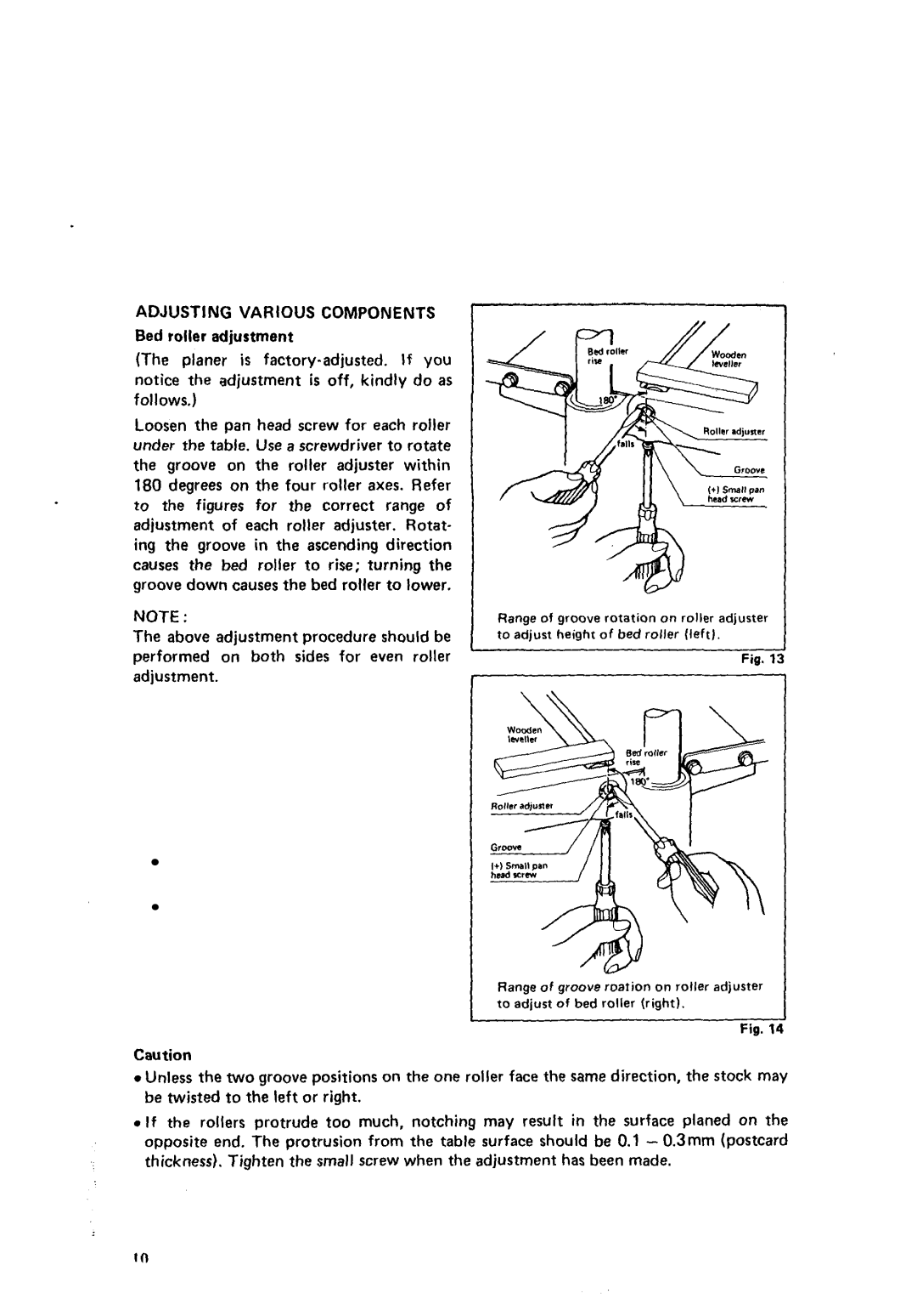 Makita 2040 instruction manual Above adjustment procedure should be 