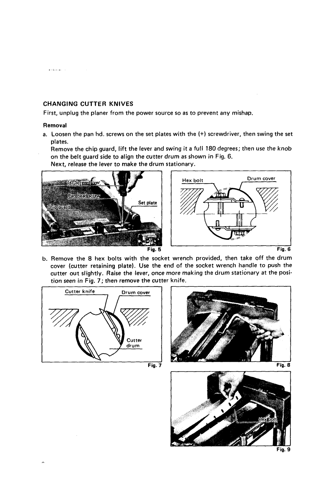 Makita 2040 instruction manual Cutter knife 