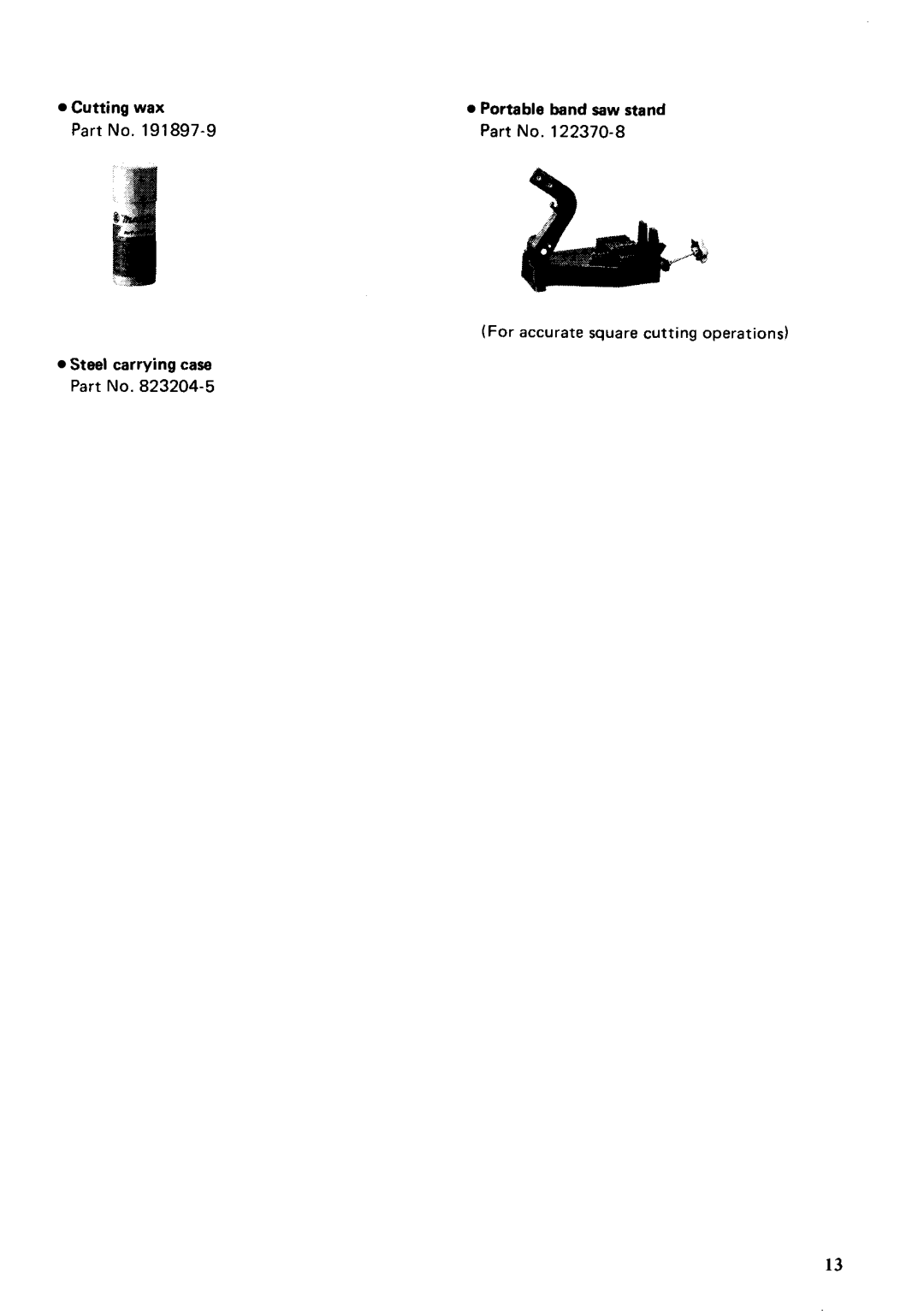 Makita 2106K specifications Cutting wax 