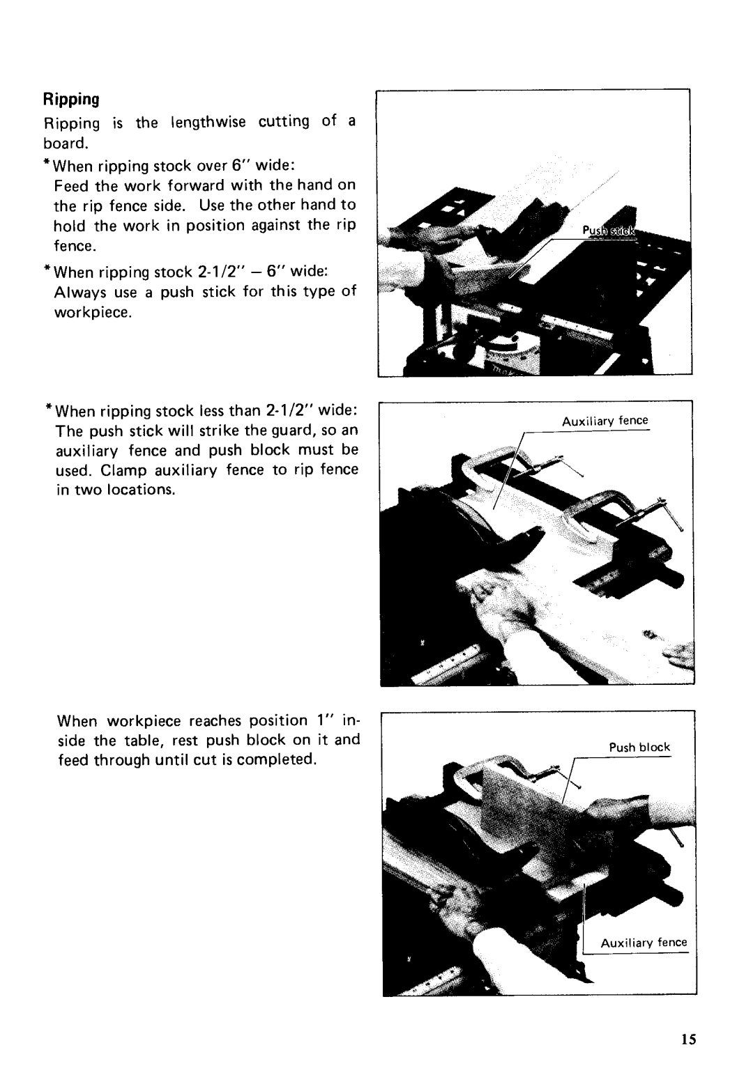 Makita 2708 instruction manual Ripping 