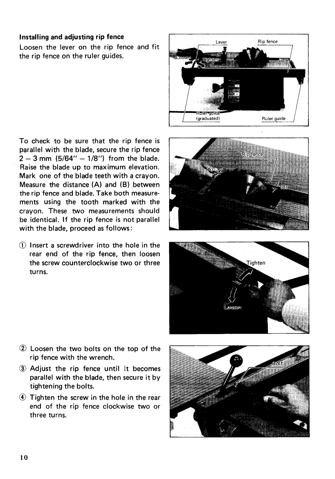 Makita 2711 instruction manual Ruler guide 1 