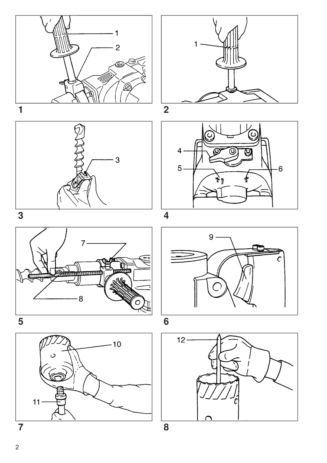 Makita 35 mm HR3520 38 mm HR3850 instruction manual 