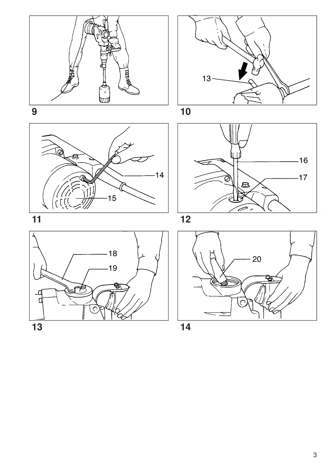 Makita 35 mm HR3520 38 mm HR3850 instruction manual 