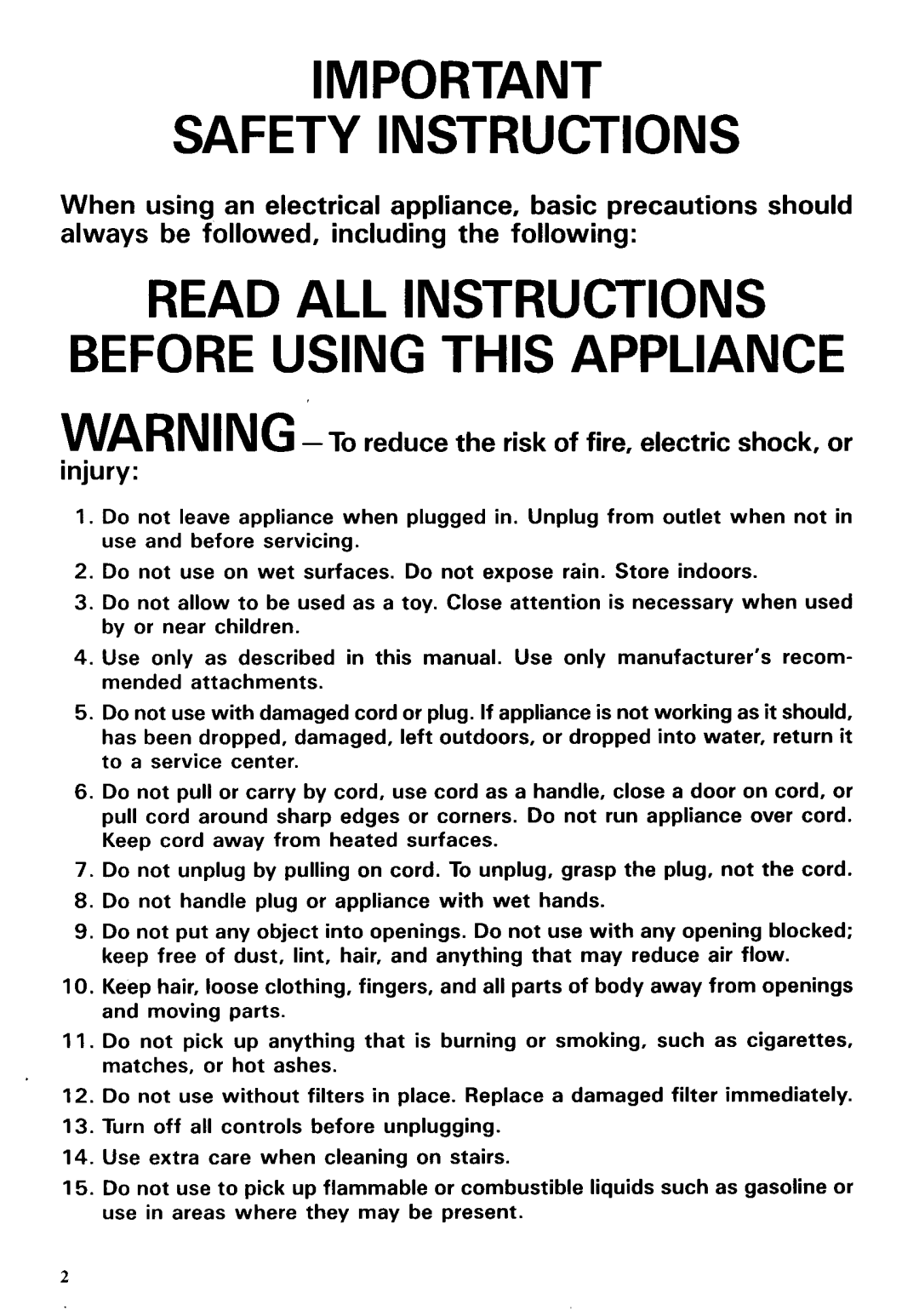 Makita 406 instruction manual Safety Instructions, Read All Instructions Before Using This Appliance 