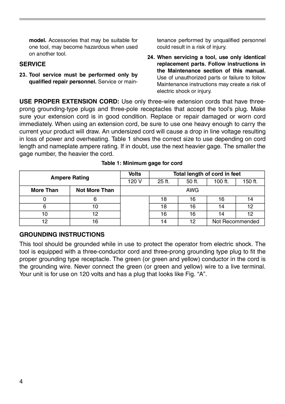 Makita 4101RH instruction manual Service 