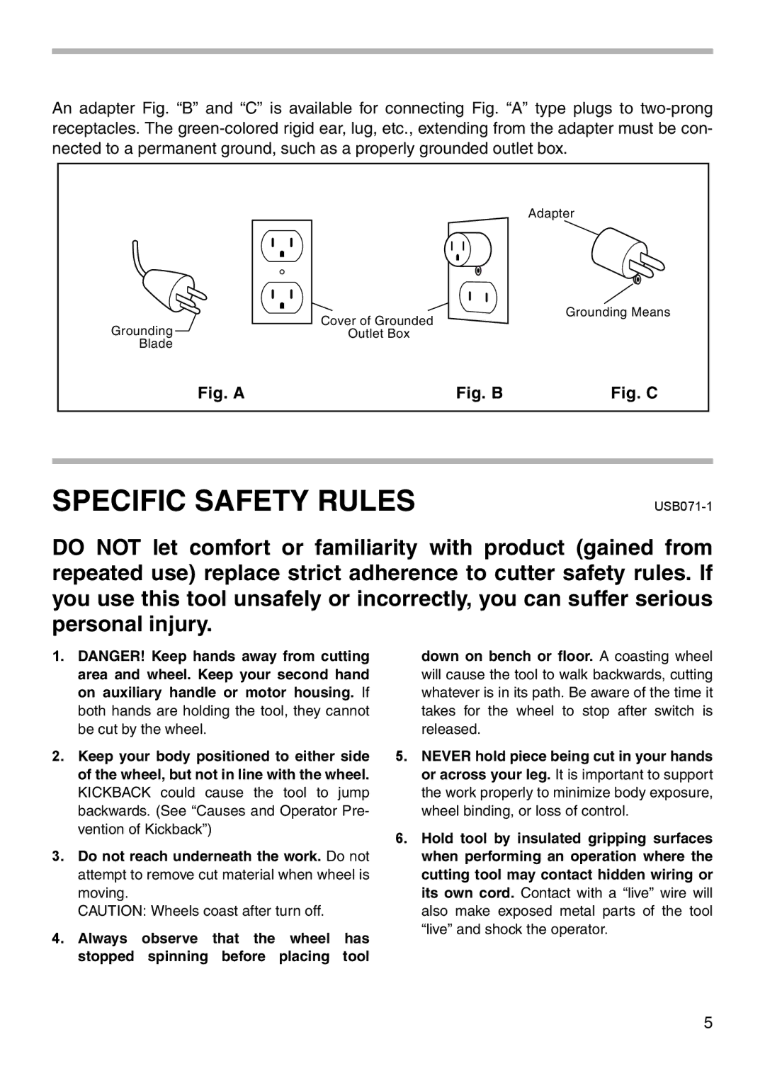 Makita 4101RH instruction manual Specific Safety Rules 