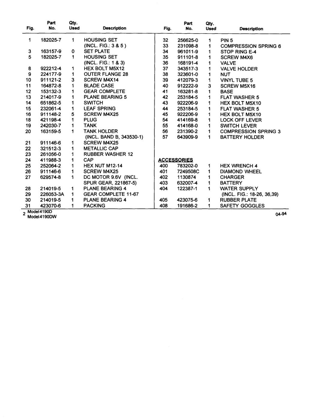 Makita 41900 manual Housing SET 