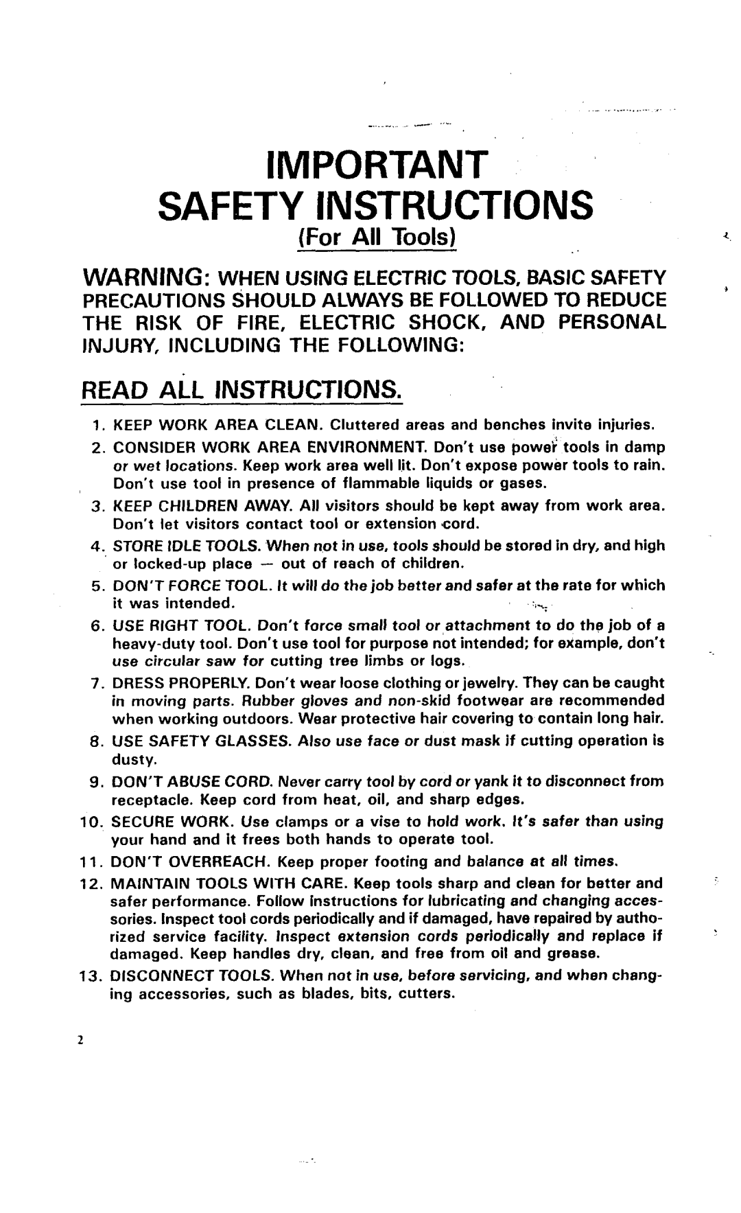 Makita 4200H manual Safety Instructions 