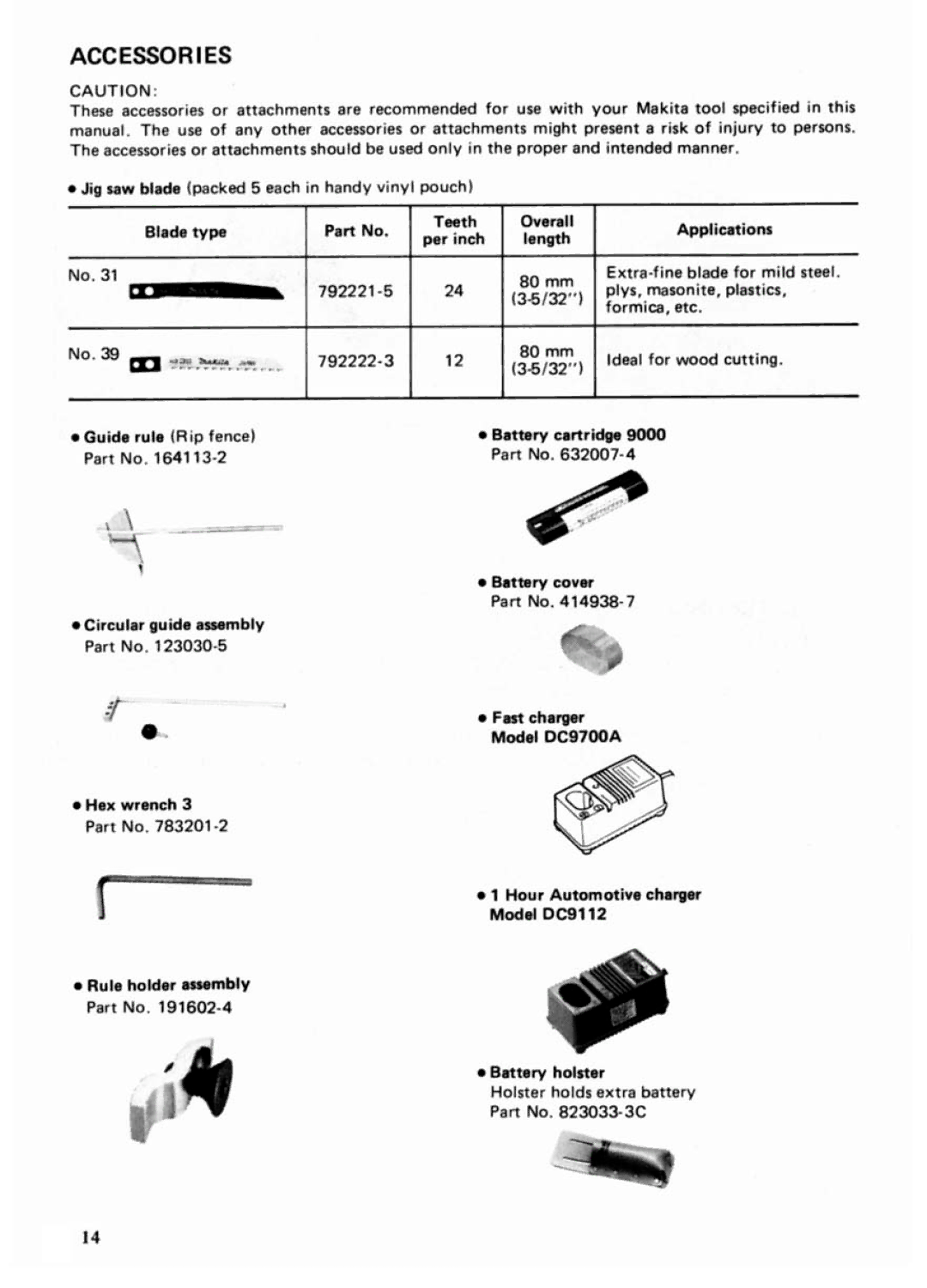 Makita 4300DW manual 