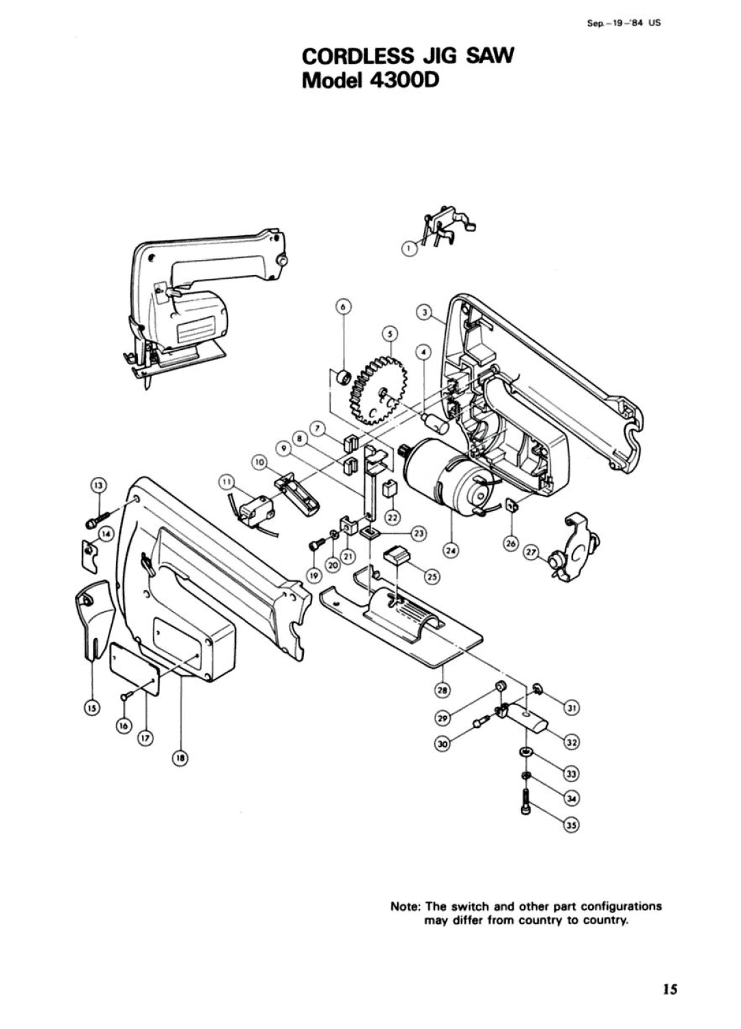 Makita 4300DW manual 