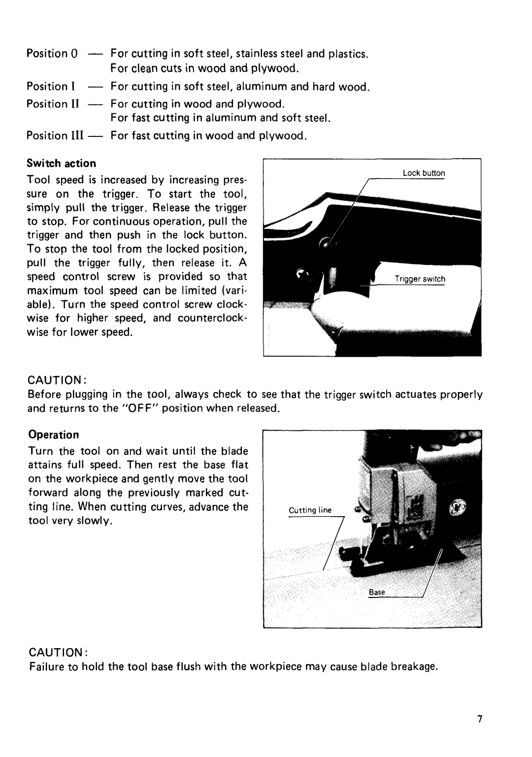 Makita 4301BV instruction manual Lock button 