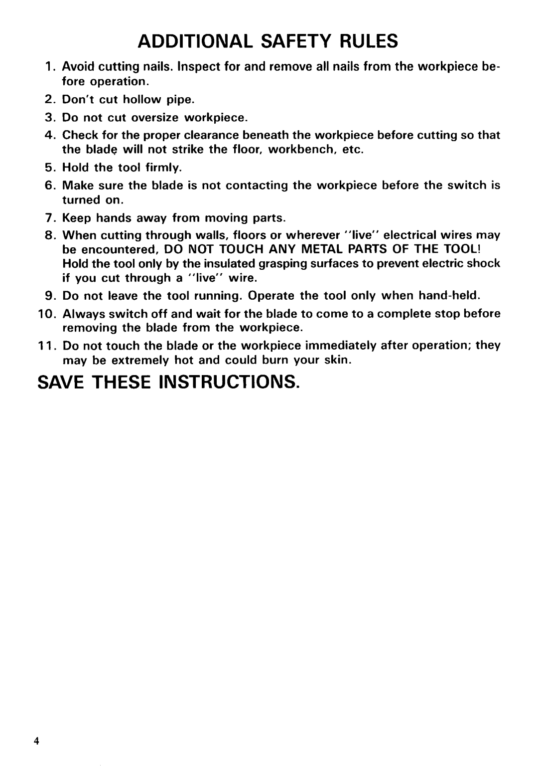 Makita 4302C instruction manual Additional Safety Rules 